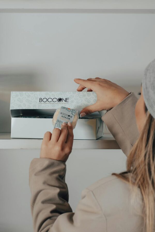 Woman Opening a Box